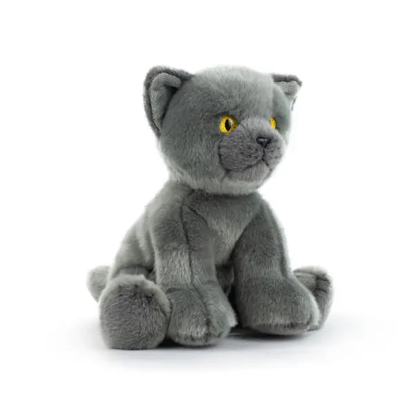 CATS Ruská modrá kočka realistická plyšová hračka 28cm