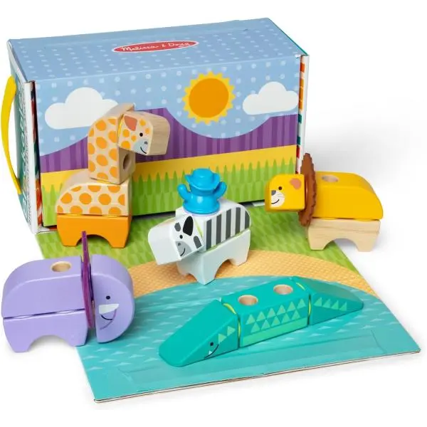 Spin Master Melissa & Doug Blockables stavebnice Safari hrací sada