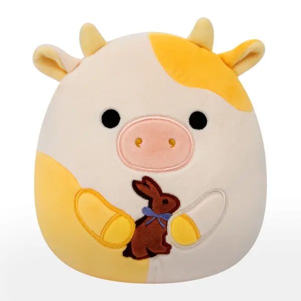 Squishmallows Žlutá kravička s čoko zajícem - Bodie