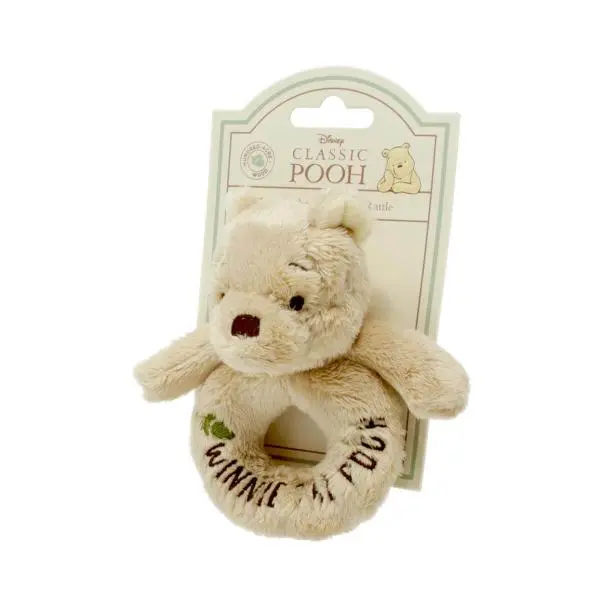 Rainbow Plyšová chrastítko Medvídek Pú