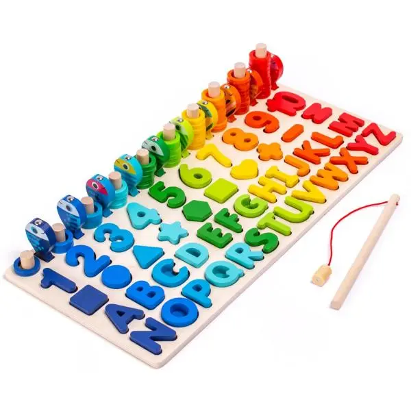 2KIDS TOYS Multifunkční deska vkládačka 5v1