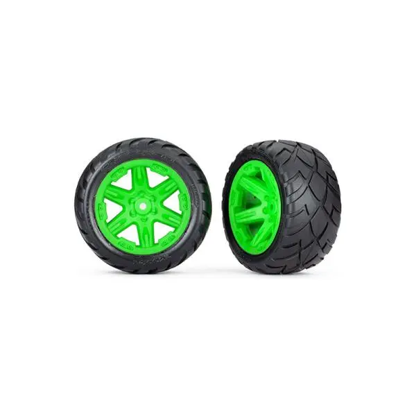 Traxxas kolo 2.8", disk RXT zelený, pneu Anaconda (2WD zadní) (2)