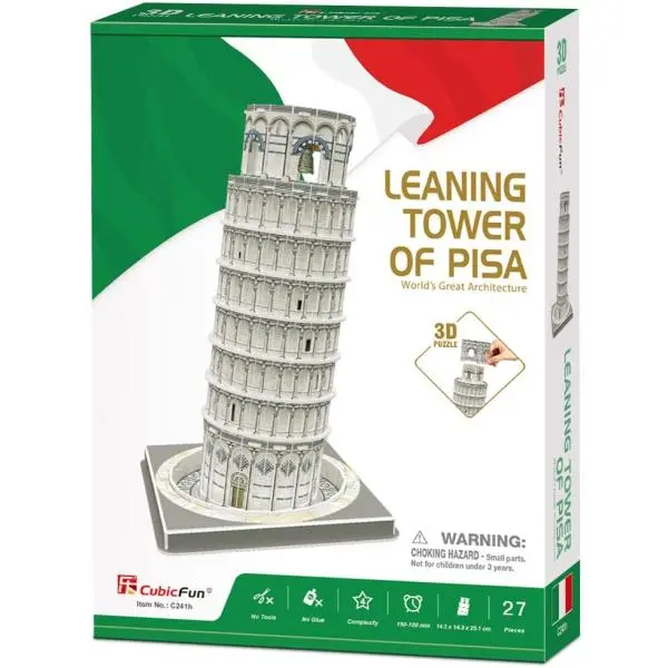 Puzzle 3D - Šikmá vež v Pise - puzzle z kategorie 3D puzzle