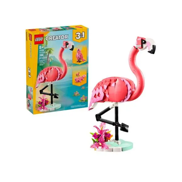Lego® creator 31170 divoká zvířata: růžový plameňák