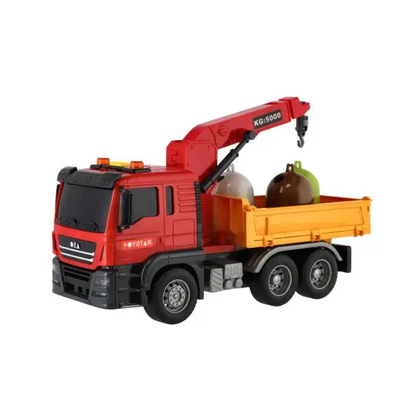Teddies Auto nákladní městské služby na setrvačník - 27 cm - se světlem se zvukem