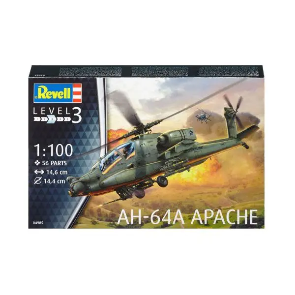 Revell Plastikový model vrtulníku AH-64A Apache