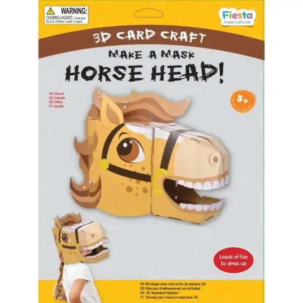 Fiesta Crafts Kreativní sada 3D maska Kůň
