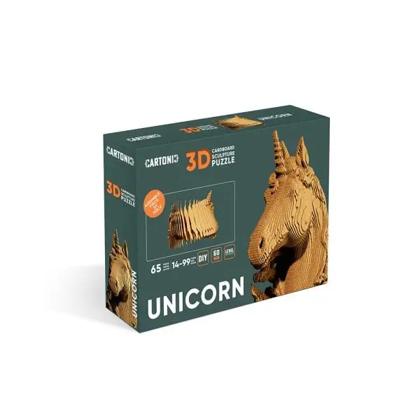 Cartonic Kartonové 3D puzzle Jednorožec