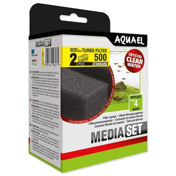 Houbička Aquael náhradní pro filtr Turbo 500 (2Ks) 20PPI