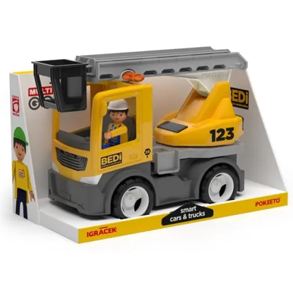 Wader Multigo build auto s žebříkem a řidičem