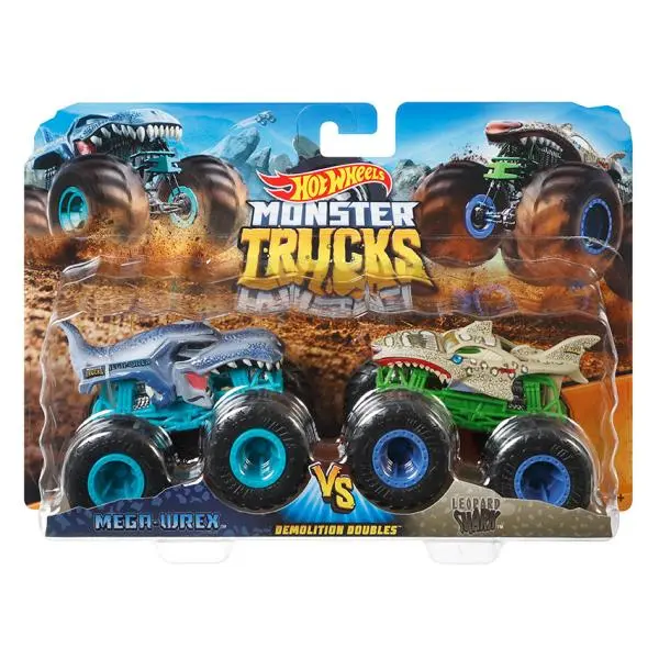 Mattel Hot Wheels Monster trucks demoliční duo asst