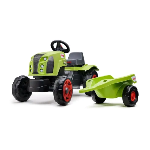 Falk Šlapací traktor Claas Arion 470 s vlečkou