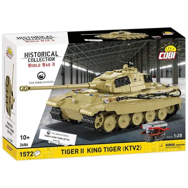 Cobi 2686 II WW Tiger II King Tiger (KTV2), 1:28, 1572 ks