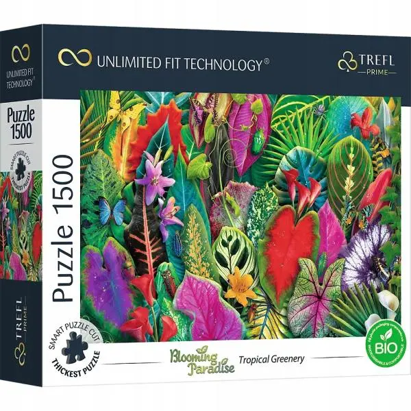 Puzzle Blooming Paradise: Tropická zeleň 1500 dílků