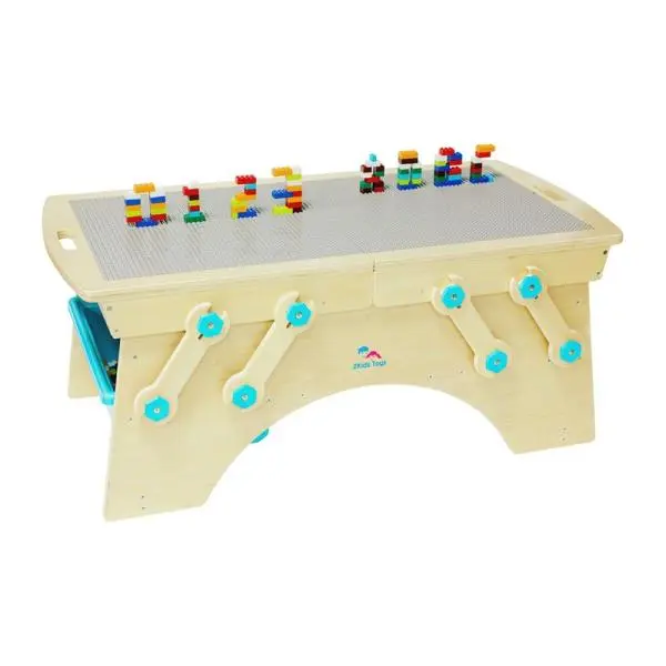 Hrací stůl - Dřevěný se stavebnicí (2Kids Toys)