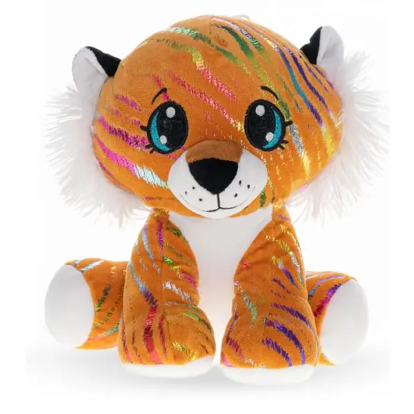 Tiger Star Sparkle plyšový oranžový 16cm sedící