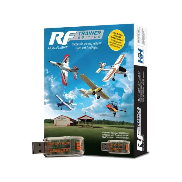 RealFlight Trainer Edition RC letecký simulátor, WS2000 bezdrátové USB rozhraní