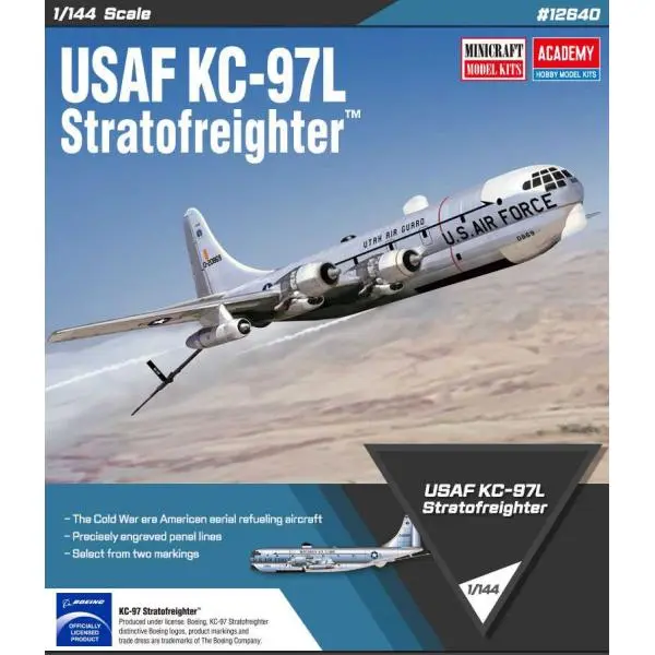 ACADEMY Model Kit letadlo 12640 USAF KC 97L Stratofreighter 1:144