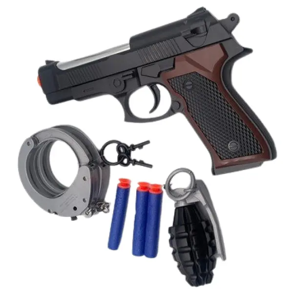 Policejní pistole s doplňky