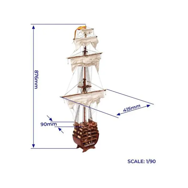 OCCRE Santísima Trinidad řez 1:90 kit