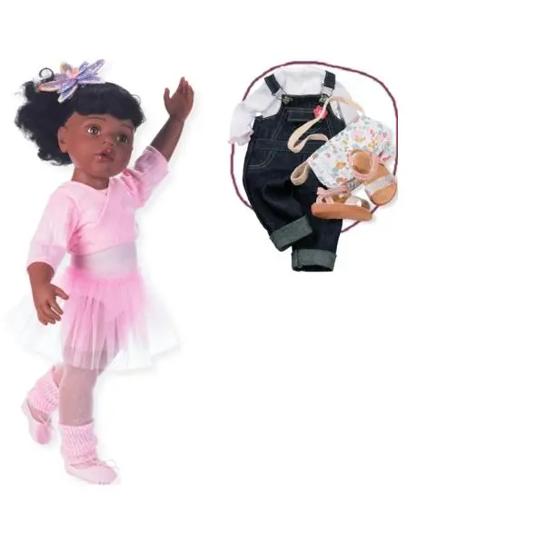 Götz panenka Hannah Lea afroameričanka baletka 50cm