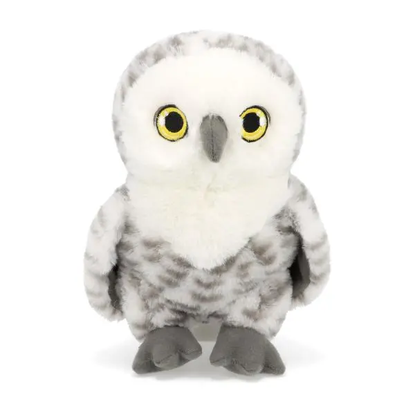 Keel Toys SE2263-2 Keeleco Sova sněžná - ekoplyšová hračka 21 cm