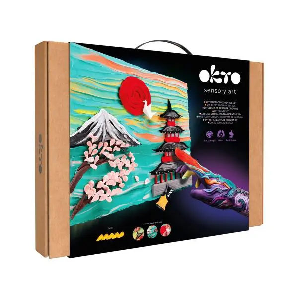 OKTO Výtvarný set malování hmotou #Japan 30x40 cm
