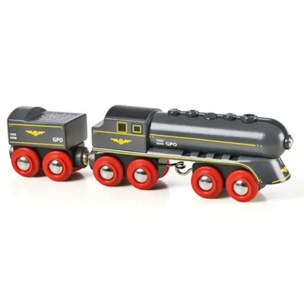Brio Rychlý šedý vlak s vagonem