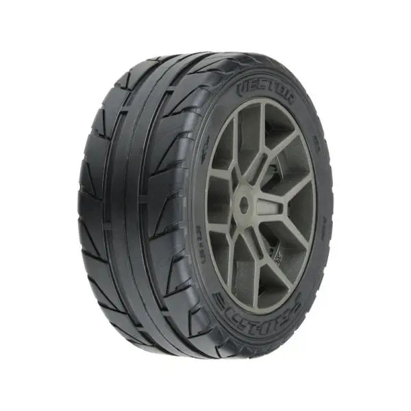 Pro-Line kolo 2.4", pneu Vector S3 35/85 Belted, disk šedý H14 (2)