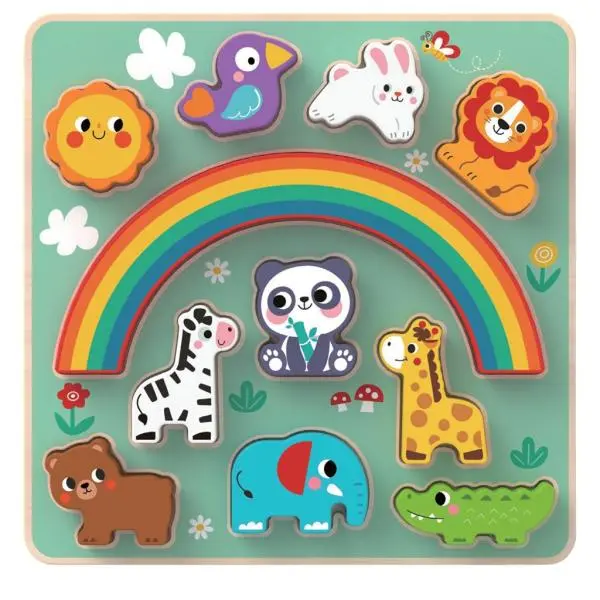 2Kids Toys Balanční puzzle se zvířátky 2v1