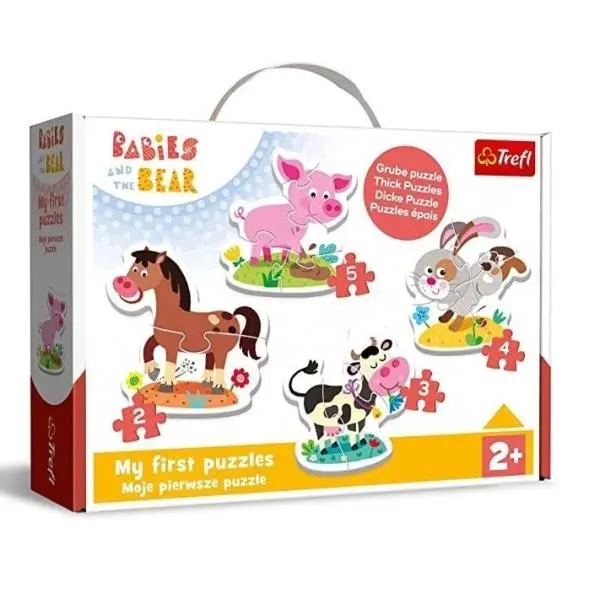 Trefl Puzzle Baby Moje první puzzle Baby a Teddy na farmě