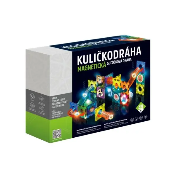 Alltoys Kuličkodráha magnetická se světlem 49 ks (276)