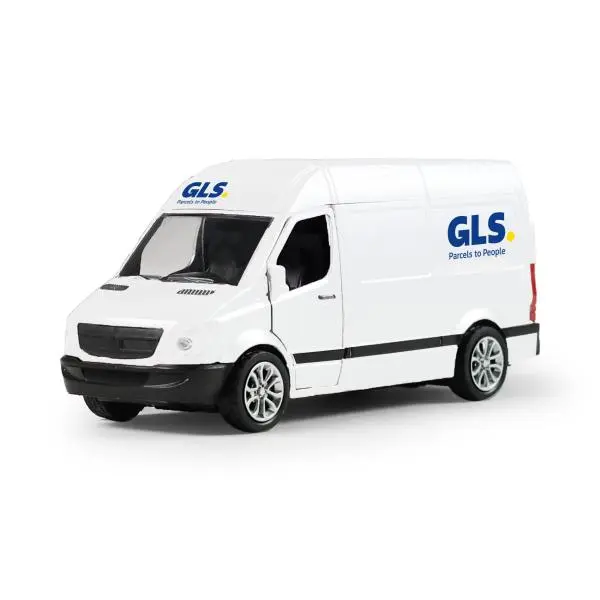 Kovové auto GLS s otevíracími dveřmi 12 cm