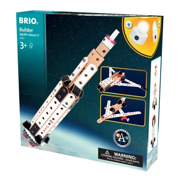 Brio builder 34607 stavebnice nasa apollo saturn v