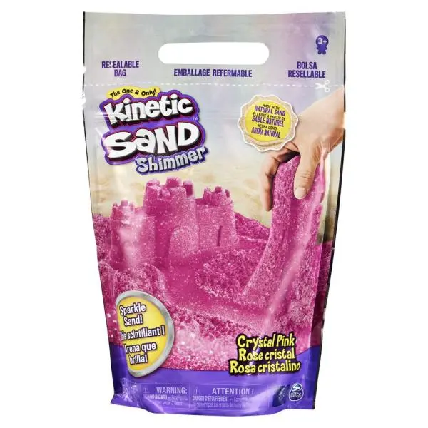 Kinetic sand balení třpytivého růžového písku 900g