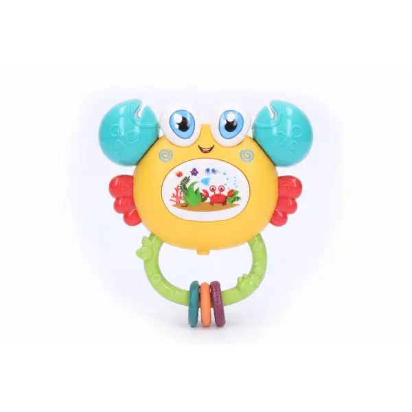 Chrastítko krab s efekty 12cm
