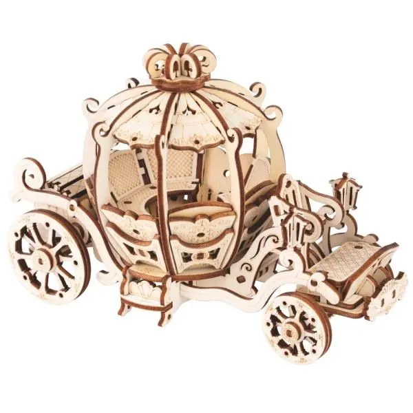 Woodcraft Dřevěné 3D puzzle Pohádkový kočár