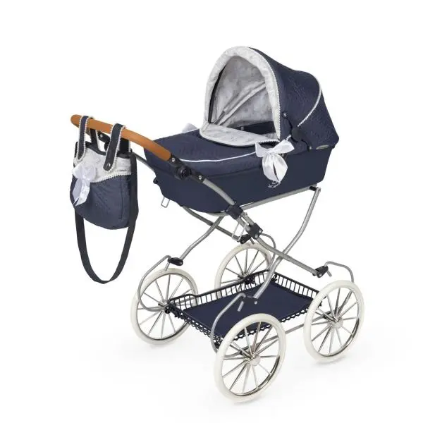 DeCuevas 80044 Skládací kočárek pro panenky s taškou Vintage 2025 - 81 cm