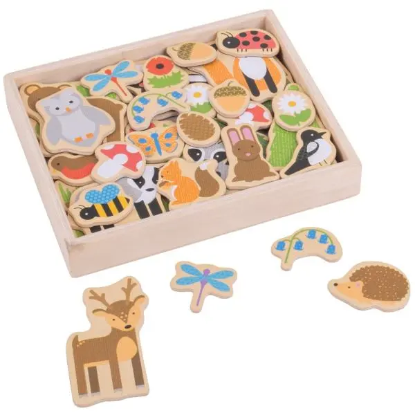 Bigjigs Toys magnetky lesní zvířátka