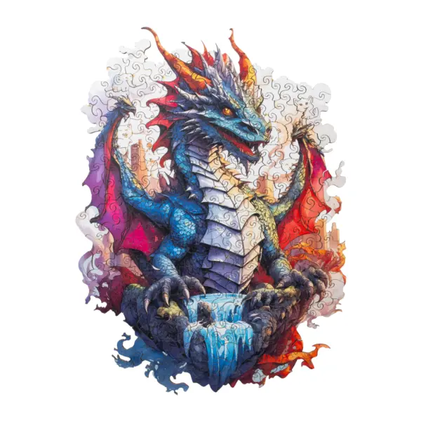 Recenttoys dřevěné puzzle - drak
