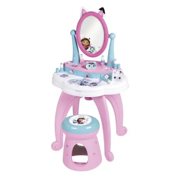 Smoby Gabby's Dollhouse 2v1 Toaletní stolek se stoličkou