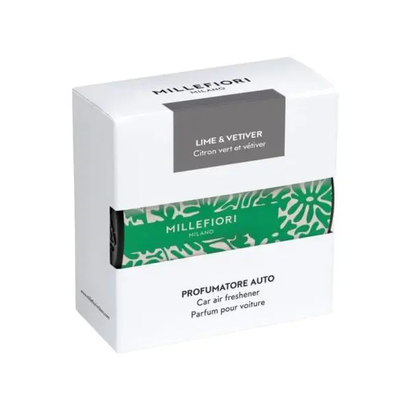 Millefiori Milano Millefiori Icon Lime & Vetiver vůně do auta Textil Floral