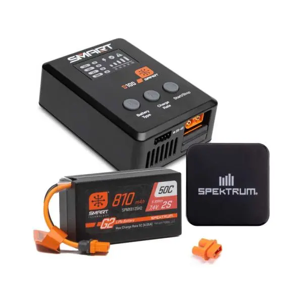 Spektrum Smart Powerstage G2 Car 2S 810mAh IC2, nabíječ S100, zdroj 65W