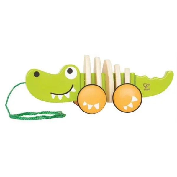 HaPe dřevěné hračky - dřevěný tahací krokodýl