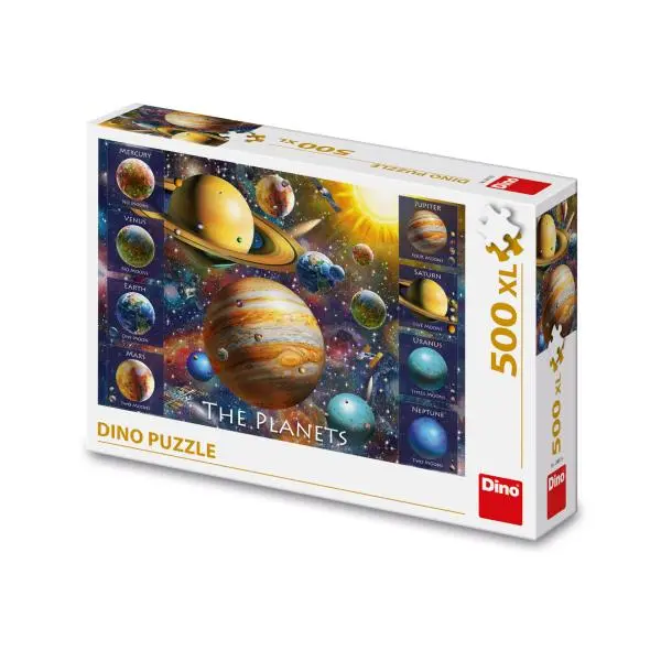 Dino Osm planet Puzzle 500 XL dílků
