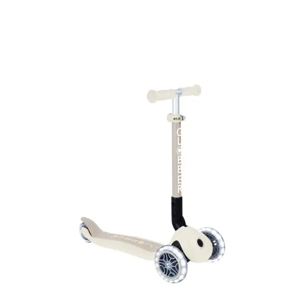 Koloběžka Globber - Junior Foldable Lights Ecologic, Coconut