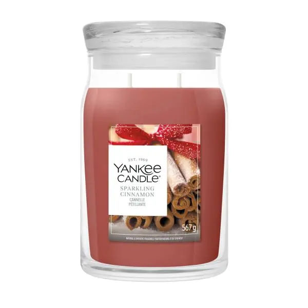 YANKEE CANDLE SPARKLING CINNAMON SIGNATURE VELKÝ