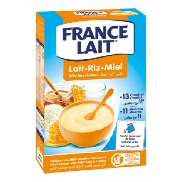 France Lait Rýžová mléčná kaše medová 250g