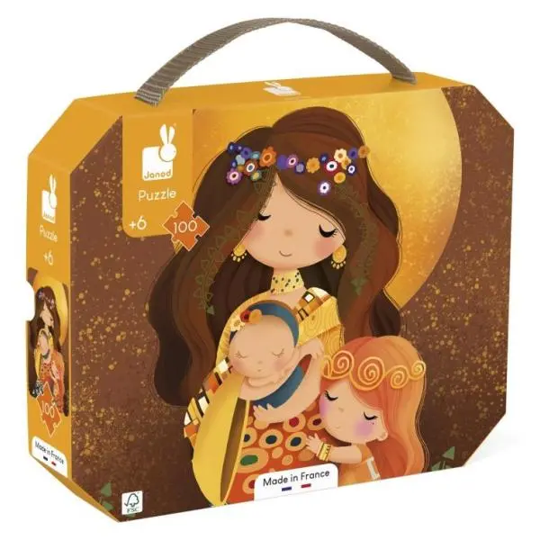 Umelecké puzzle pre deti v kufríku Klimt 100 ks - puzzle z kategorie Detské puzzle