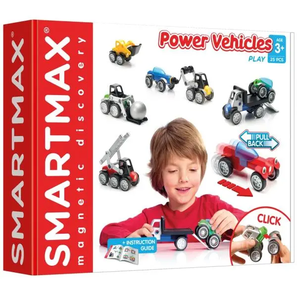 Stavebnice SmartMax - mix vozidel - 25 ks